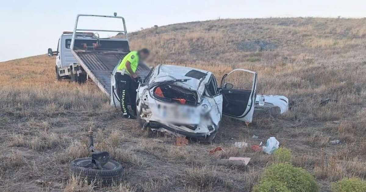 Kırşehir’de otomobil devrildi: 1 ölü, 1 yaralı