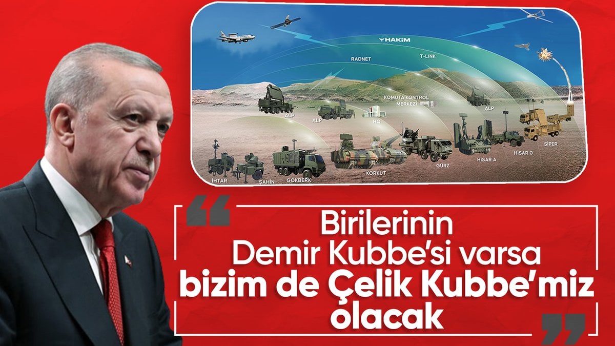 Cumhurbaşkanı Erdoğan’dan Çelik Kubbe açıklaması