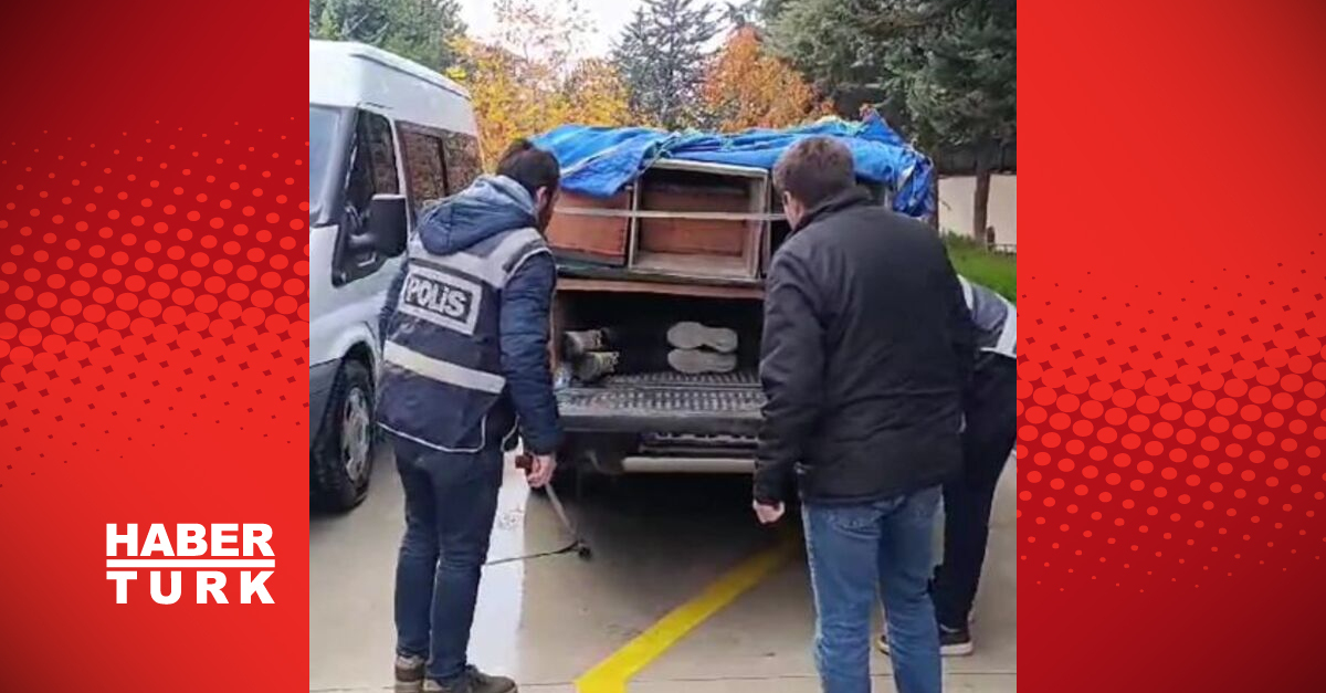 Amasya’da özel düzenek kurulu arı kovanı yüklü kamyonette 4 kaçak göçmen yakalandı