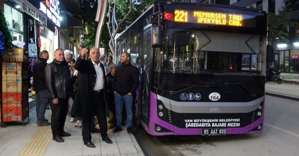 Van’ın Edremit ilçesinde vatandaşların “otobüs seferi” tepkisi