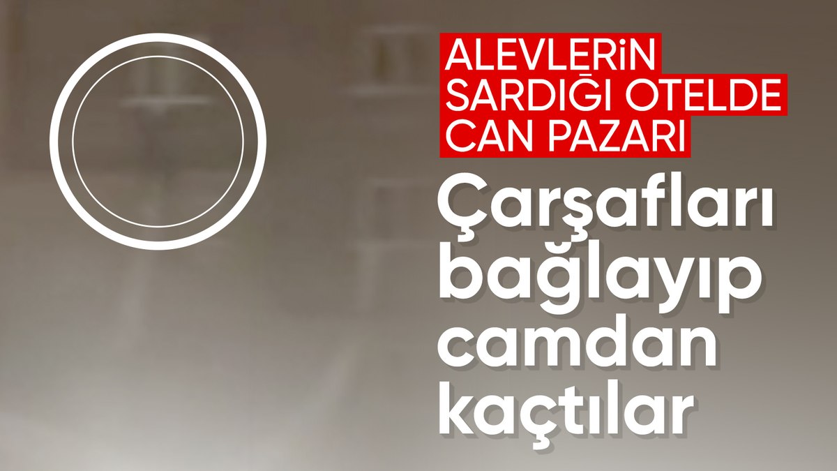 Kartalkaya’da yangın felaketi: Otelden çarşafla sarkarak kaçtılar
